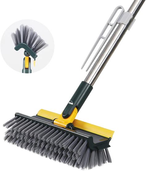 Amazon.com: 4 in 1 Floor Brush Scrubber with Long Handle 180°Grout ...