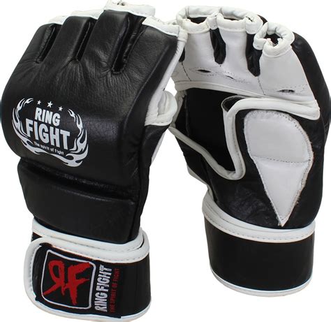 Ring Fight Grappling Gloves Boxing Gloves (M, Black, White) - Buy Ring ...