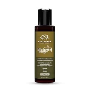 Buy Earthraga Bhringraj Hair Oil - 100ml | Hair Growth, Nourishment ...