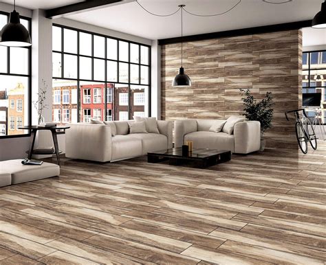 Chesterfield Brown Wood Plank Ceramic Tile | Wood tile floors, Wood ...