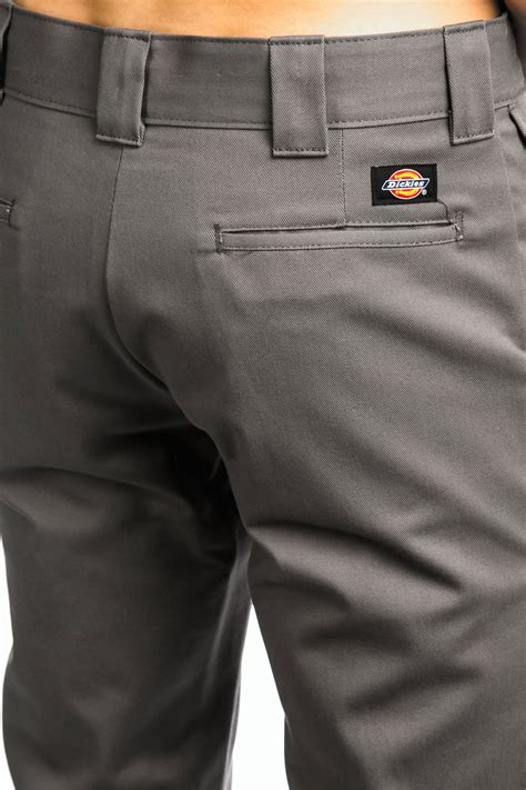 Dickies Slim Skinny Work Pants (gravel grey) buy at skatedeluxe