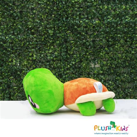 Buy Plushkins Turtle, Premium Green & Orange Soft Toy for Kids, Aged 1 ...