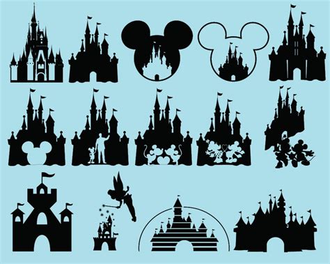 Cinderella Castle Silhouette Vector at Vectorified.com | Collection of ...
