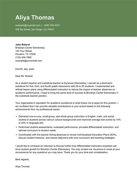 Free Cover Letter Examples and Sample Cover Letters for All Jobs in 2025 - ResumeBuilder.com