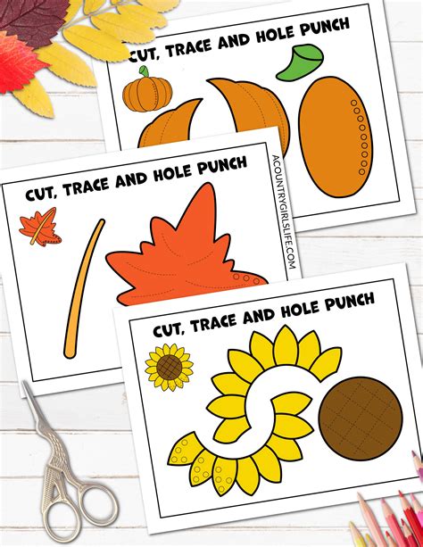 FREE Fall Activity Pages {Coloring, Cut, Paste!} - A Country Girl's Life