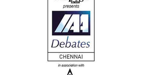 IAA Debates Chennai: Madhukar Sabnavis and Senthil Kumar take on KV ...