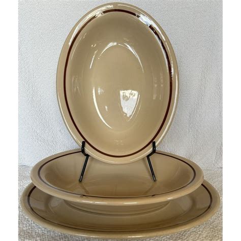 Sterling Vitrified China Serving Set of 3 One Platter Two Oval Serving ...