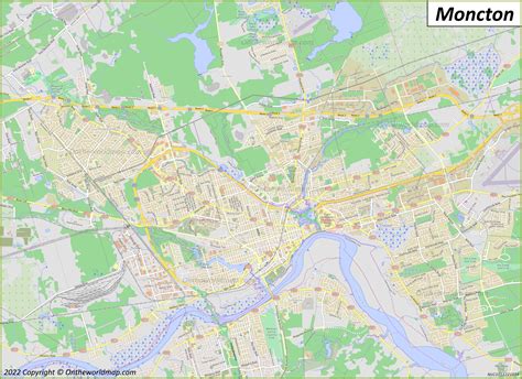 Map Of Canada Moncton