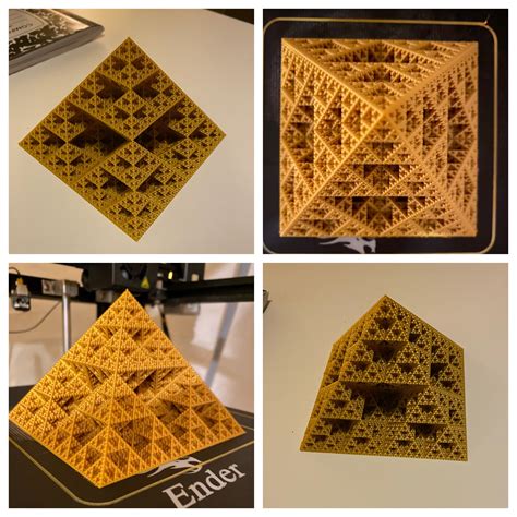 A Sierpinski pyramid playing tricks with dimensions : r/3Dprinting