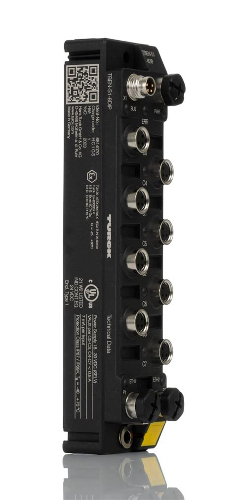 TBEN-L4-8IOL Turck | Turck TBEN-L4 Series I/O module, M12 4-pin, 2 port ...