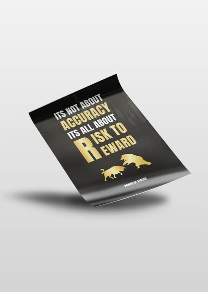 Risk to Reward - A4 Poster – powerofstocksmerch