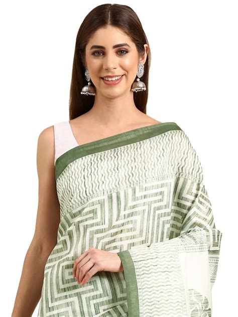 Buy SHANVIKA Women's Art Silk Saree-Geometric Design With Blouse Piece ...