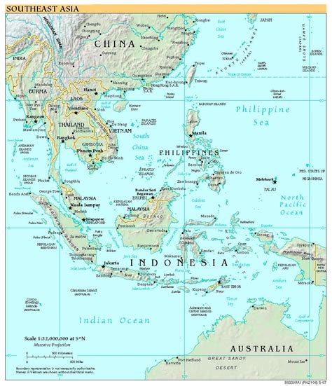 Printable Travellers Map Of Southeast Asia