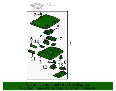 GM Overhead Console - Cabin Storage and Light Housing - Part #23320732 | AutoNation Parts