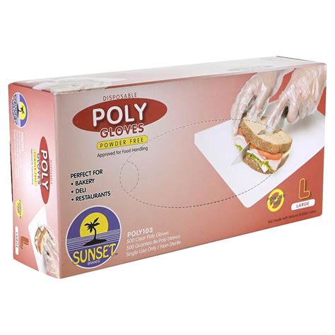 Disposable Poly Food Service Gloves, Clear, Small, 500/Box - Walmart.com