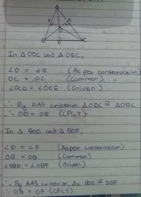 In a triangle ABC, the internal angle bisectors of angle B and angle C ...