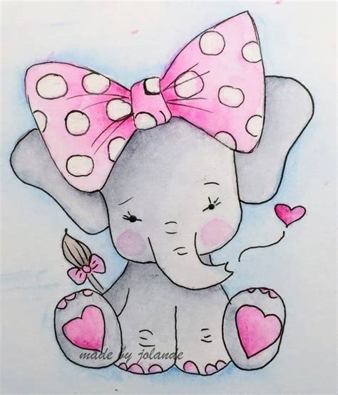 elephant drawing easy cute