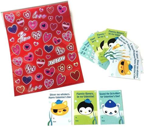 Buy Octonauts Themed Valentines Day Cards with Stickers by SGG Online ...