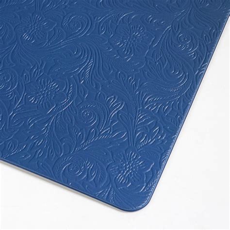 Electric Blue Embossed Table Mat Set Of 6 Online - Premium Table Mat ...
