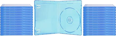 (25) Blue Blu-Ray Cases - 1 Disc Capacity DVD Boxes - 12mm Thick ...