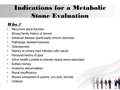 Metabolic Evaluation in Urolithiasis | PPT