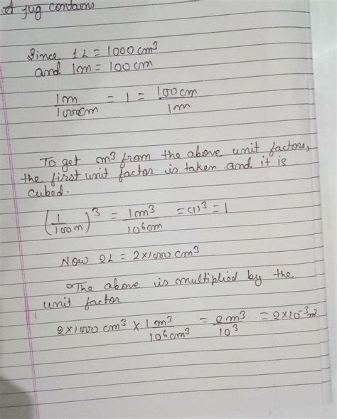 A jug contains 2l of milk..calculate the volume of milk. . - Brainly.in