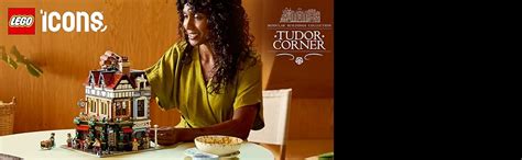 Lego Icons Tudor Corner Model Building Kit Home Office Decor for Adults ...
