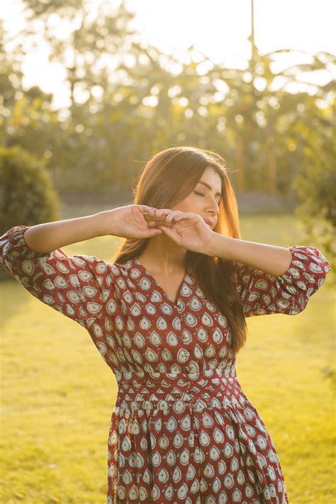 Gulbahar Maroon Cotton Hand Block Print Maxi Dress – Arbudaa home