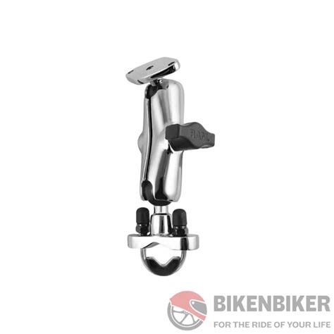 RAM Chrome Handlebar Rail Mount & Standard Arm & U-Bolt Base ...