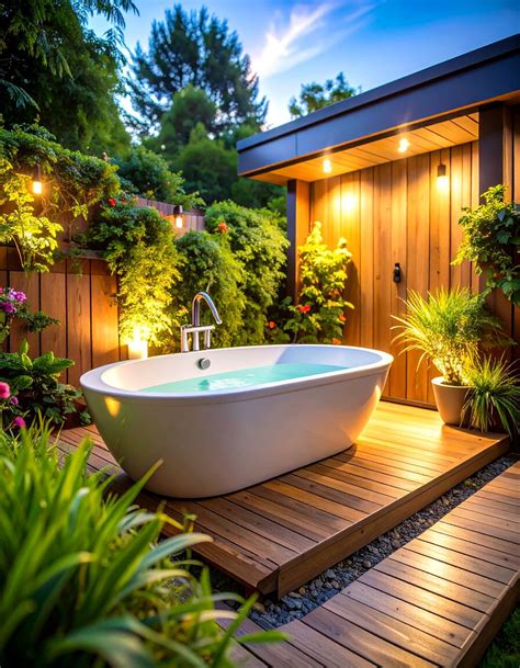 25 Outdoor Bathtub Ideas for a Luxurious Backyard Retreat - Our ...