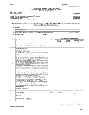 Fillable Online Notice to the absentee candidates for Scrutiny of ...