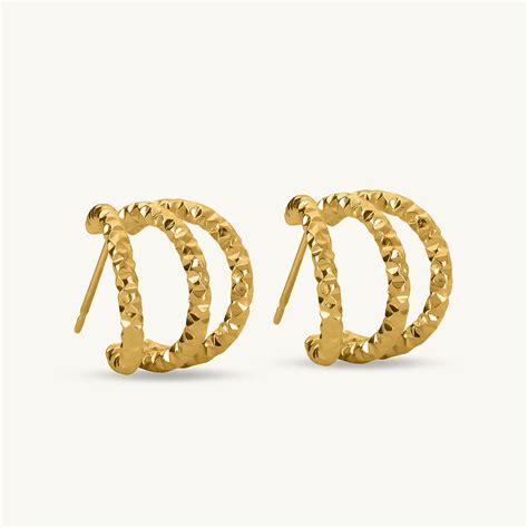 Rippled Halo Earrings – PALMONAS