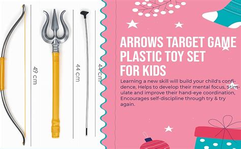 Ratna's Shiva Bow and Arrow Set with Trishul & 3 Suction Cup Tip Arrows ...