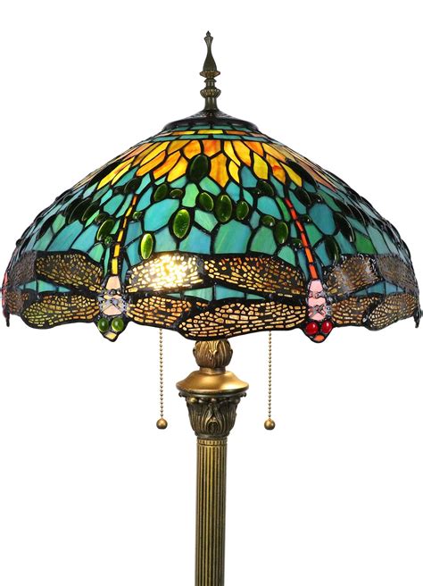 Tokira Tiffany Floor Lamps for Living Room Dragonfly, Bright Lighting ...