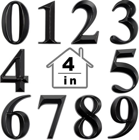 Jetec 10 Pcs House Numbers 3D Door Mailbox Numbers India | Ubuy