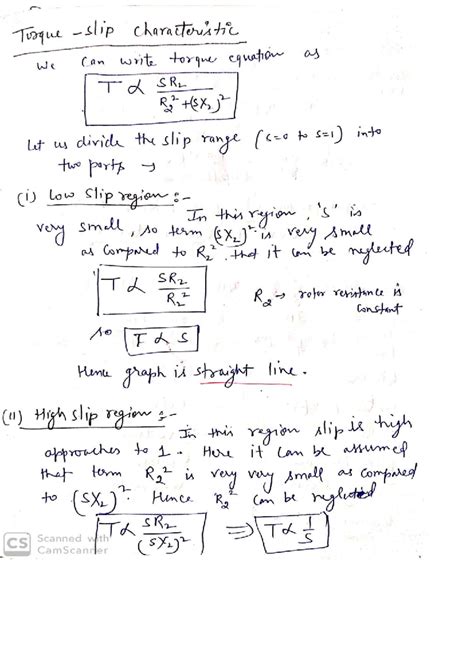 Elect - Torque Characteristics and Equations (Elect-Notes) - Studocu