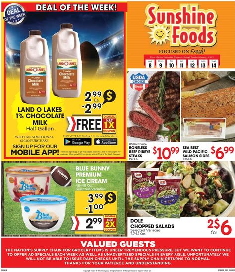 Sunshine Foods Ad Circular - 02/08 - 02/15/2023 | Rabato