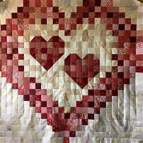 Image result for Heart Quilt Pattern Designs