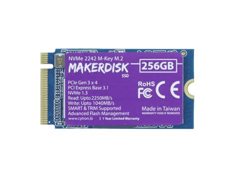 MakerDisk SSD for NVMe HAT - 128GB (Raspberry Pi OS Installed ...