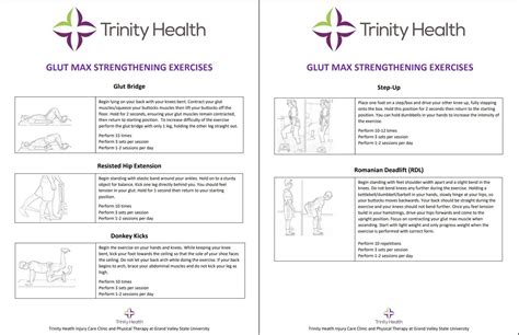 Rehab Exercises - Injury Care Clinic - Grand Valley State University