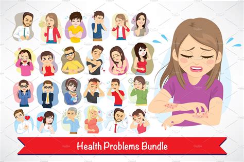 Health Problems ESL Printable Picture Dictionary For Kids | Dictionary ...