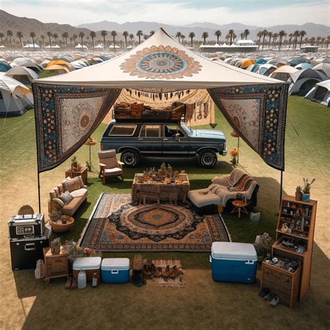 I asked AI to make the most ideal Coachella car camping set up : r ...