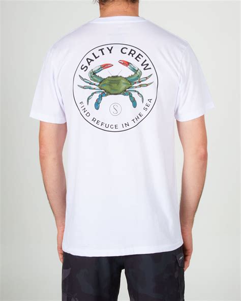 BLUE CRABBER PREMIUM S/S TEE - White | Salty Crew Australia