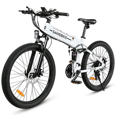 Samebike Folding Electric Bicycle For Adults With 48v10 4ah Removable ...