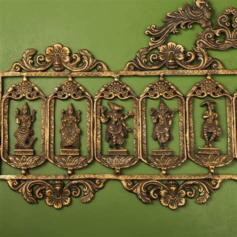 Buy Brass Dashavatar Wall hanging 30 inch – Budhshiv.com