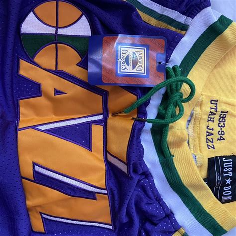 Utah Jazz Just Don Shorts! Brand New. Size Medium -... - Depop