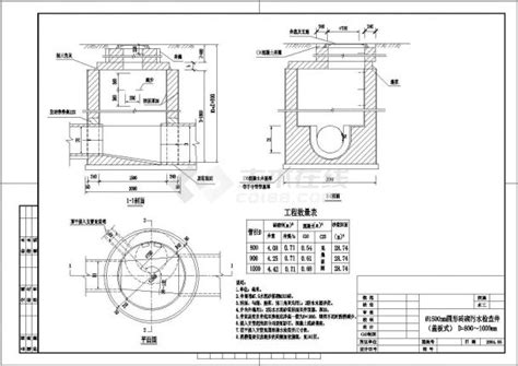 某地设计院常用污水检查井大样设计图_污水处理_土木在线