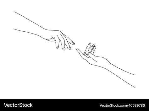 How To Draw Hands Reaching Out To Each Other
