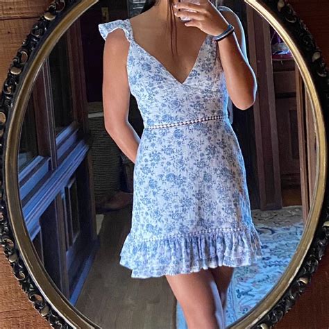 MinkPink Skye Rose Mini Dress - SIZE: xs - tie... - Depop