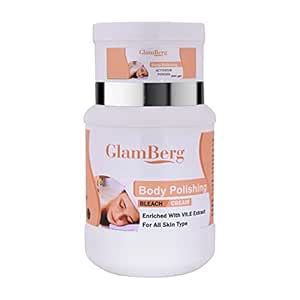 GlamBerg Face And Body Bleach Cream And Activator Powder For All Skin ...